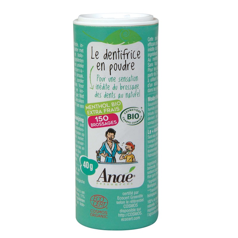 Прах за зъби (с ментолов аромат), 40 g