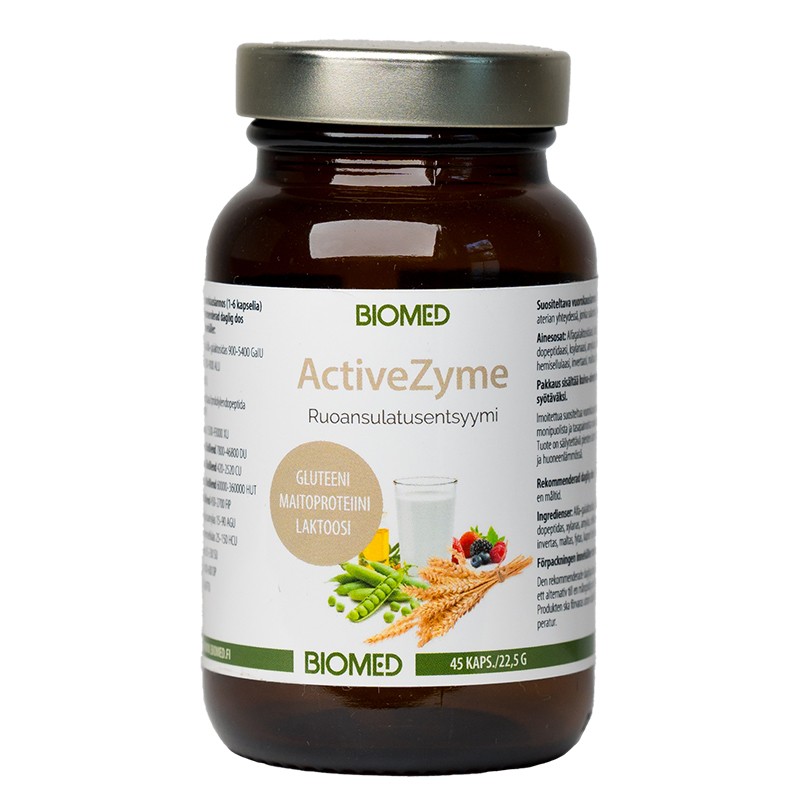 Храносмилателни ензими ActiveZyme - за стомашен комфорт, 45 капсули