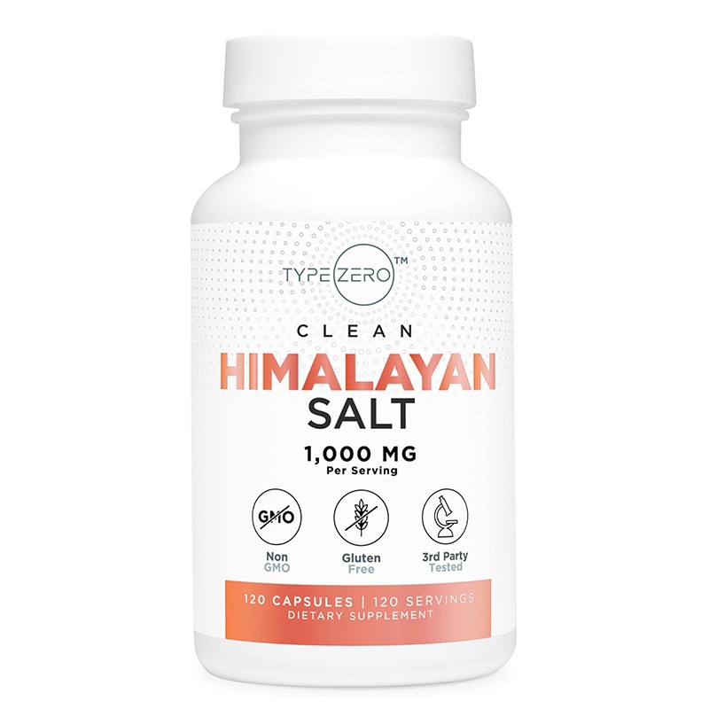 Електролитен баланс - Натрий (Хималайска розова каменна сол) TypeZero™, 320 mg