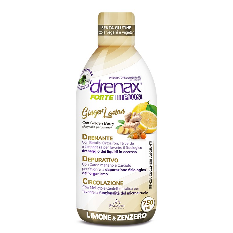Диуретична формула за здрави бъбреци - Drenax® със сок от бреза и ортосифон, 750 ml, 25 дози (с вкус на джинджифил и лимон)