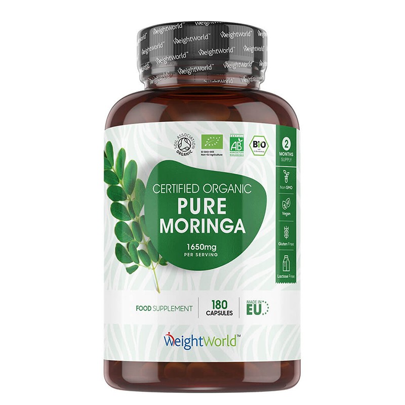 Антиоксидант, регулира кръвната захар - Моринга, 550 mg х 180 капсули