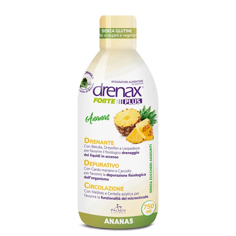 Формула срещу задръжка на течности с ананас - Дренакс - Drenax® Forte Plus – билков диуретик, 750 ml, 25 дози