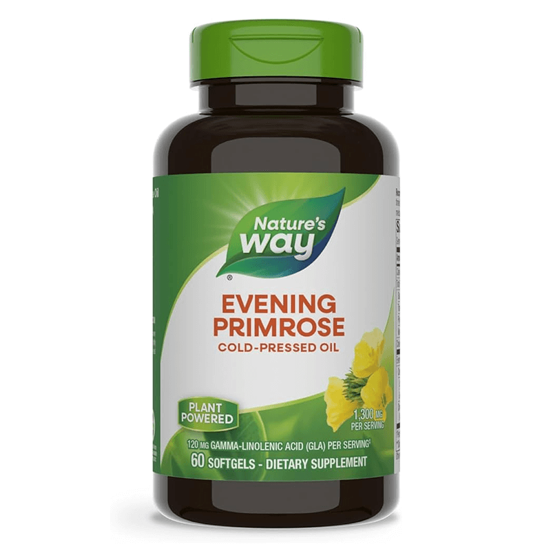 Вечерна иглика (масло) –  висока концентрация - Хормонален баланс – Evening Primrose Max Strength, 1300 mg, 60 софтгел капсули