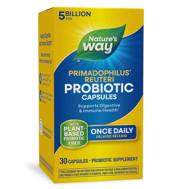 Пробиотик Примадофилус Реутери - Primadophilus Reuteri Superior Probiotic, 5 млрд. активни пробиотици, 30 капсули