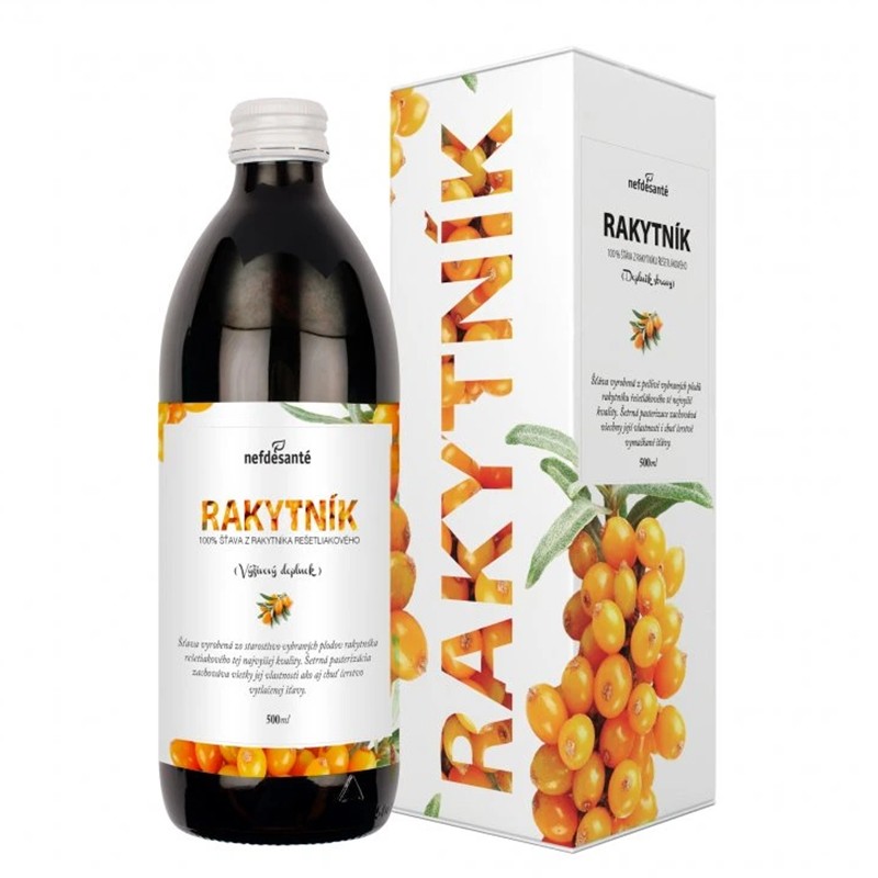 Красива коса и кожа и силен имунитет - Сок от морски зърнастец, 500 ml