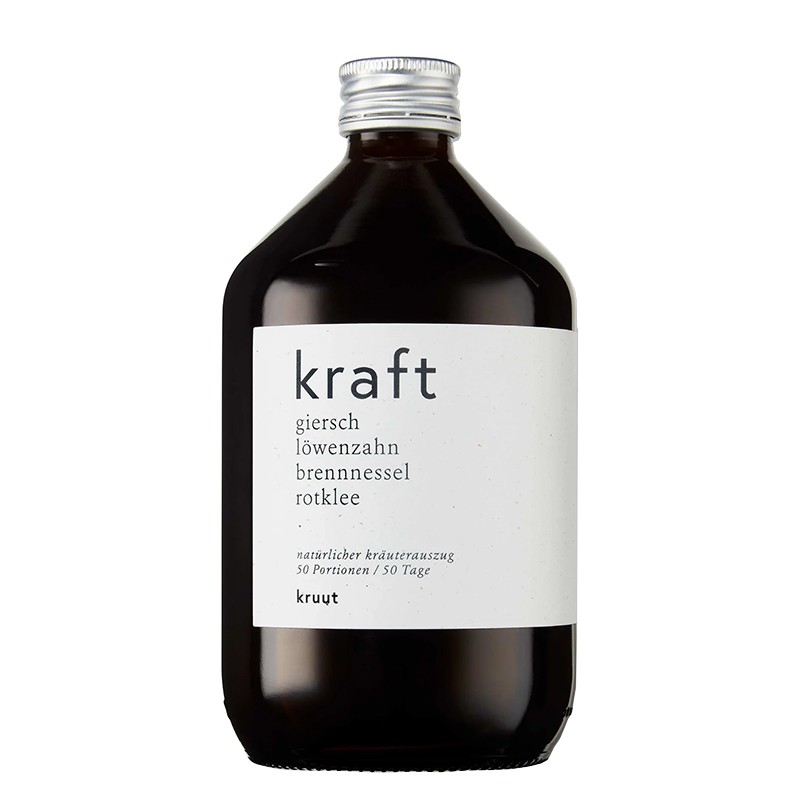 Еликсир за енергия и лекота - Oxymel Kraft с коприва, глухарче и червена детелина, 500 ml, 50 дози