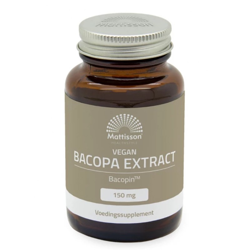Бакопа мониери + цинк, витамин В12 и черен пипер Bacopin™ - Концентрация, памет и умствена яснота, 60 капсули