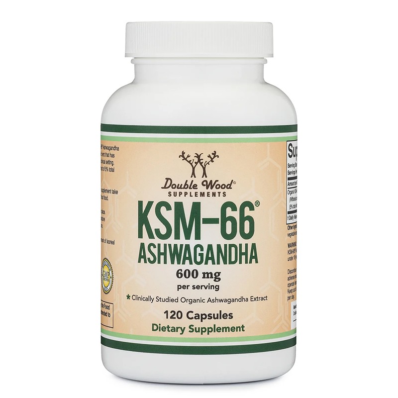 Ашваганда KSM-66® – антистрес, фокус, енергия - Екстракт с клинично доказан ефект 600 mg, 120 капсули за 2 месеца прием
