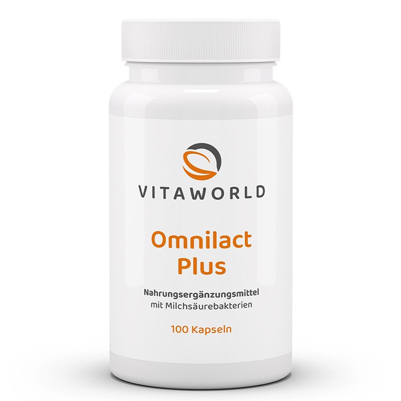 Omnilact Plus – 10 щама пробиотици + пребиотици за чревен баланс, 100 капсули