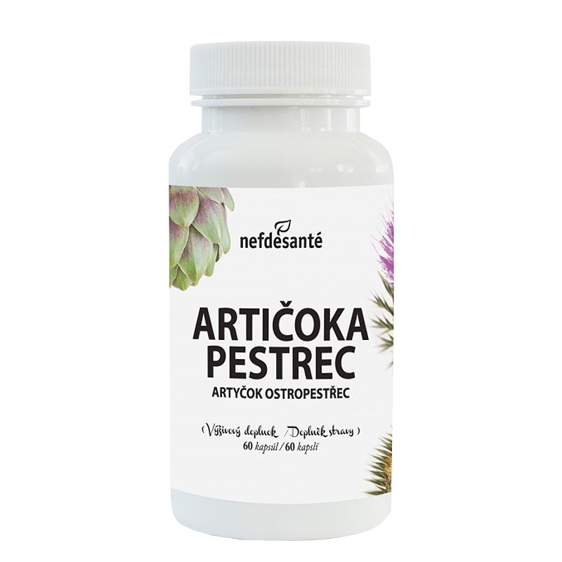 Артишок 200 mg + Бял трън 187.5 mg – Черен дроб и жлъчка, 60 капсули