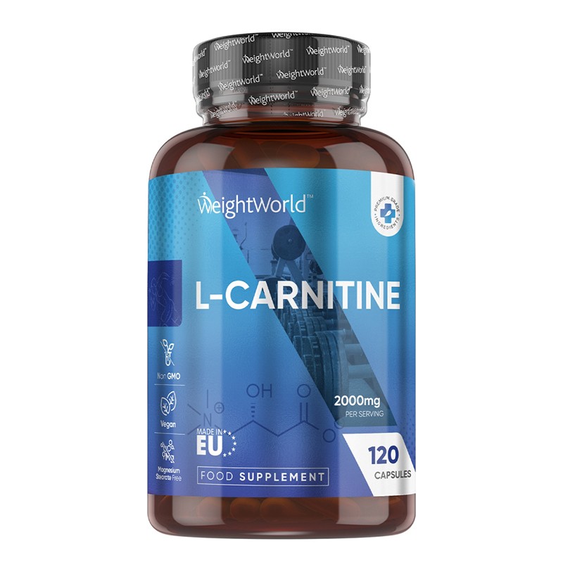 L-Карнитин 1000 mg – Енергия, метаболизъм и контрол на теглото, 120 капсули