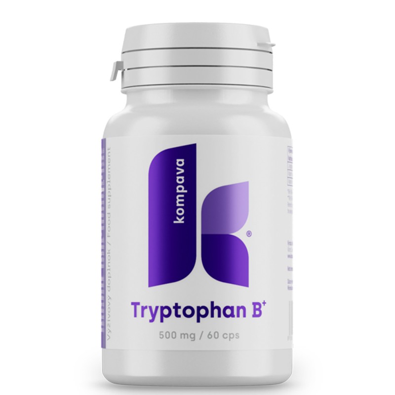 L-триптофан 490 mg + витамини B6 и B3 – Спокоен сън и емоционален баланс, 60 дневни дози, 60 капсули