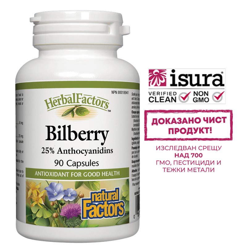 Bilberry / Черна боровинка x 90 капсули