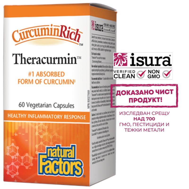CurcuminRich™ Theracurmin™ - Теракурмин™, 30 mg х 60 капсули