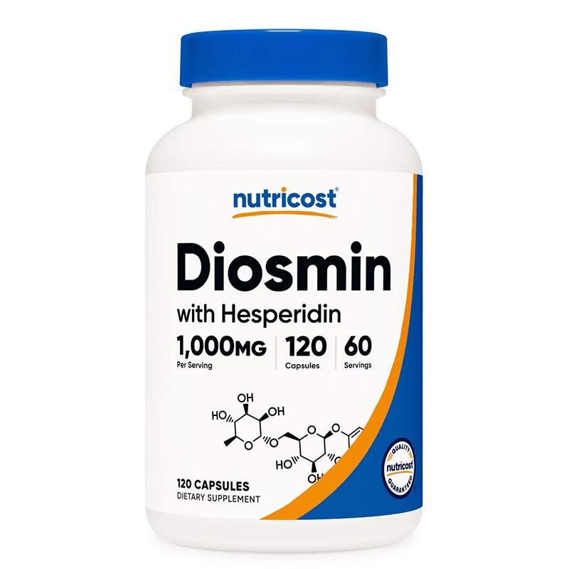 Диосмин 500 mg + хесперидин 500 mg – За здрави вени и кръвообращение, 120 капсули