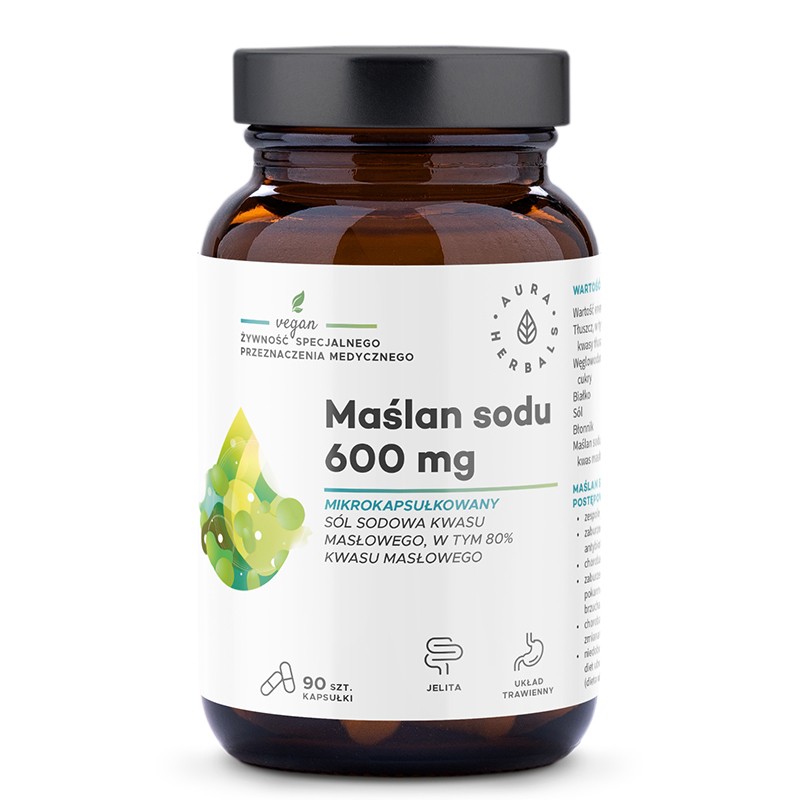 Натриев бутират – Поддържа здрава чревна лигавица и микрофлора, 300 mg, 90 капсули