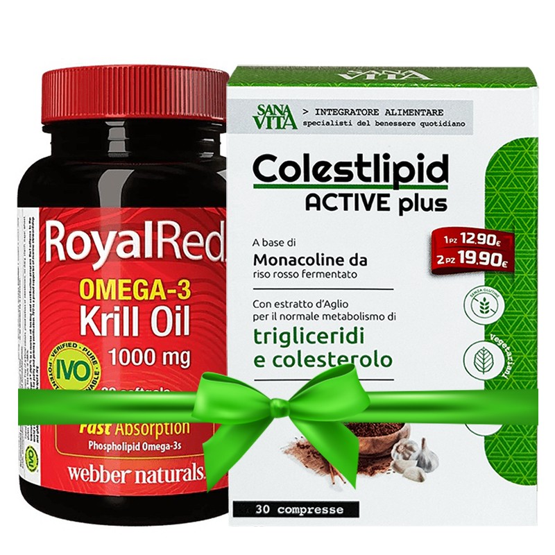 Промо пакет 13 - Омега-3 Крил масло RoyalRed® + Холестерол формула Sanavita