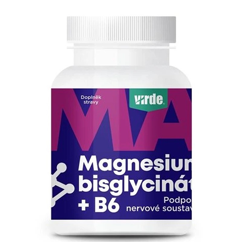 Магнезий (бисглицинат) 250 mg + Витамин B6 – Здрава мускулна функция и сърдечно-съдова система, 90 капсули
