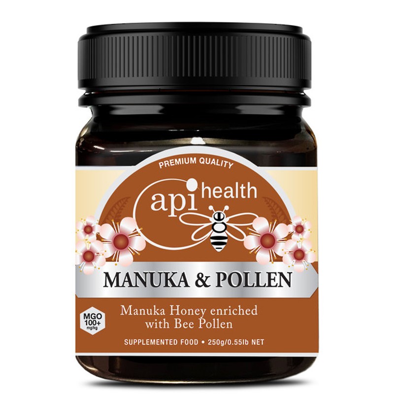 Мед от манука MGO 100+ с пчелен прашец, 250 g