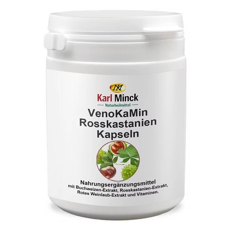 VenoKaMin Rosskastanien - Див кестен - Формула срещу разширени вени, 120 капсули