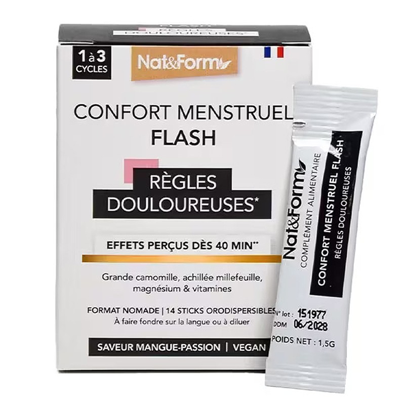 Confort Menstruel Flash – Менструален комфорт, 14 сашета