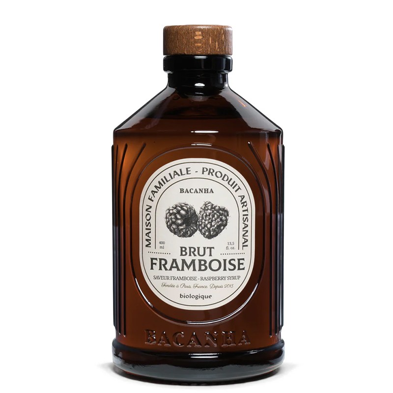 Сироп с малина – Френски сироп за коктейли, лимонади и десерти, Bacanha Brut Framboise, 400 ml