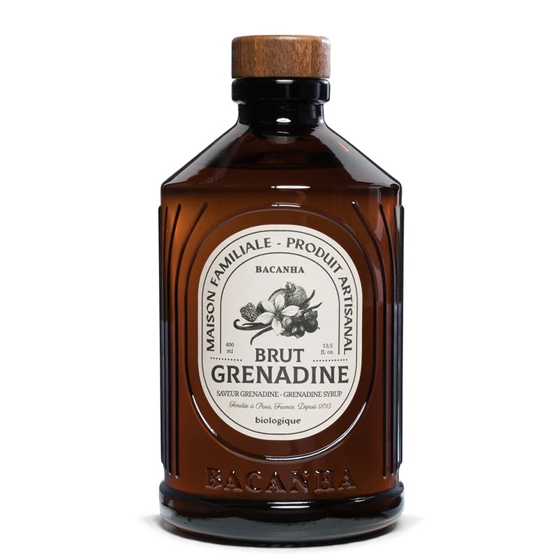 Сироп гренадин – Френски сироп за коктейли, лимонади и десерти, Bacanha Brut Grenadine, 400 ml