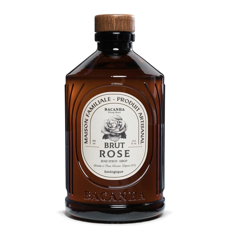 Сироп с рози – Френски сироп за коктейли, лимонади и десерти, Bacanha Brut Rose, 400 ml