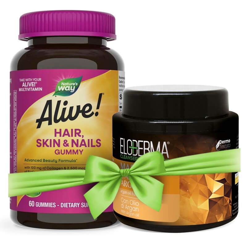 Формула за коса, кожа и нокти Алайв - Alive! Hair, Skin & Nails Gummies, 60 желирани таблетки
