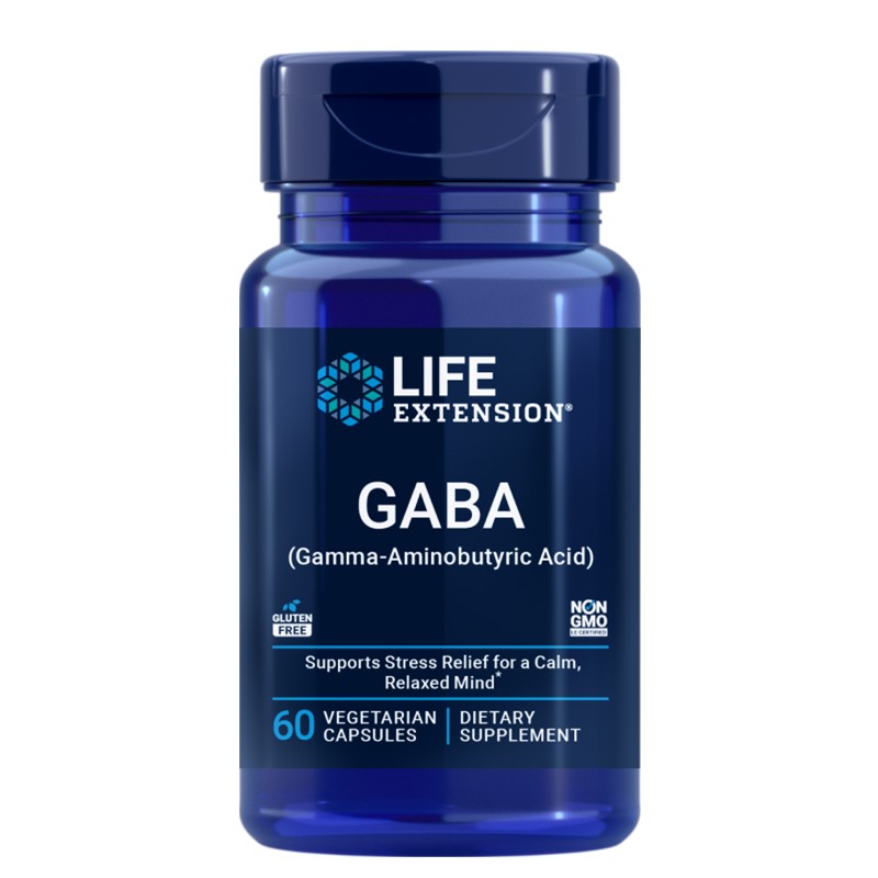 ГАБА (гама-аминомаслена киселина) – При безсъние и стрес, 100 mg, 60 веган капсули