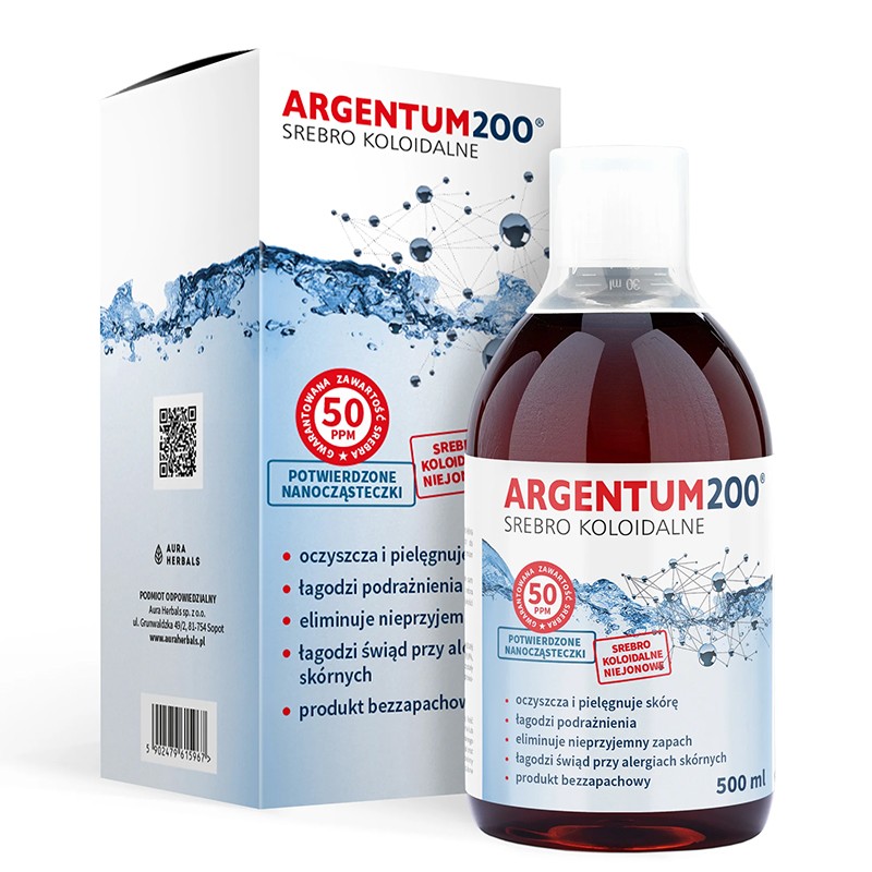 Колоидно сребро – Грижа за кожата, 50 ppm, 500 ml