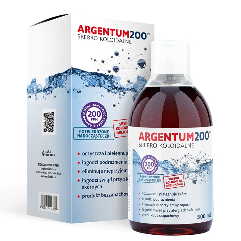 Колоидно сребро – Грижа за кожата, 200 ppm, 500 ml