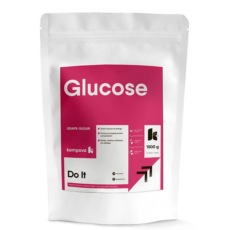 Глюкоза 120 g – Бърза енергия и възстановяване, 1500 g прах