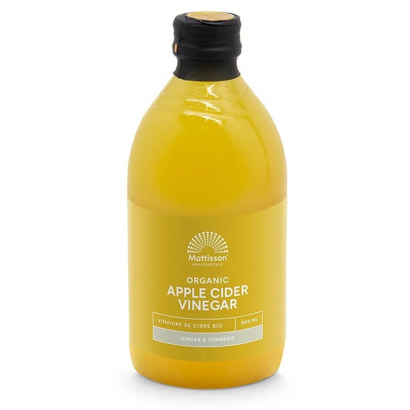 Ябълков оцет с джинджифил и куркума (Organic), 500 ml