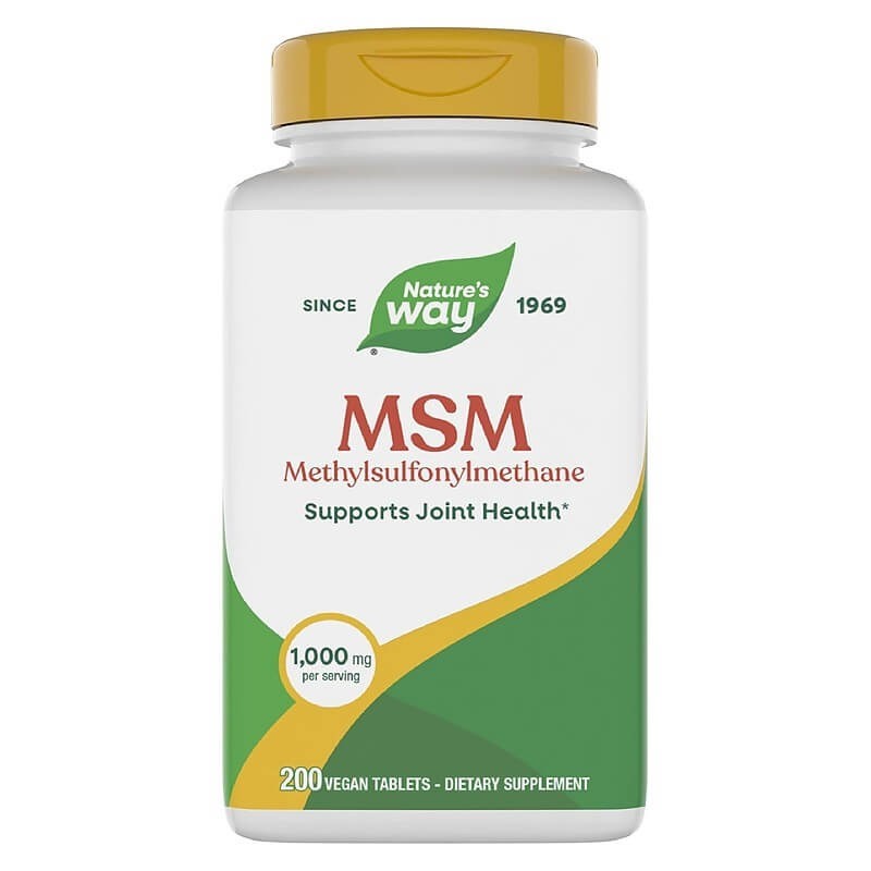 Метилсулфонилметан – здрави кости и стави & млада кожа - OptiMSM® - 1000 mg, 200 таблетки