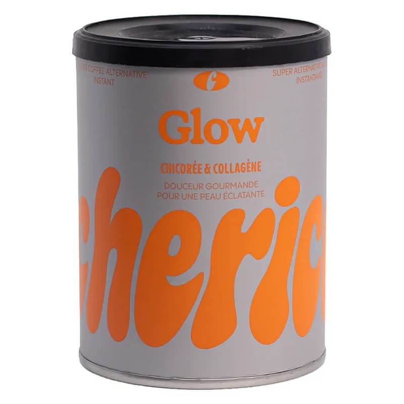 Glow - Разтворимо кафе от цикория с колаген и хиалуронова киселина, 80 g