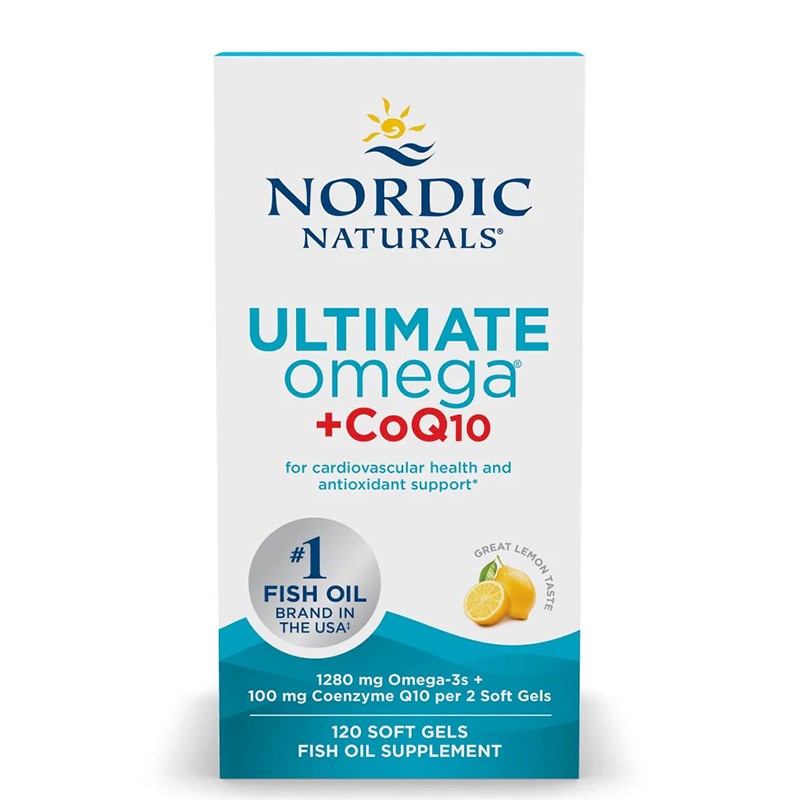 Ултимат Омега + коензим Q10 50 mg – Подкрепа за сърцето, 640 mg, 120 софтгел капсули