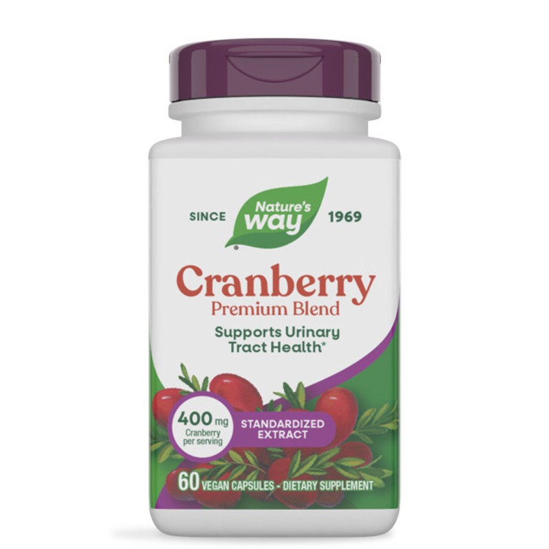 Червена боровинка CranRx 400 mg + Витамин C 30 mg – При повтарящи се уринарни инфекции, 60 веган капсули