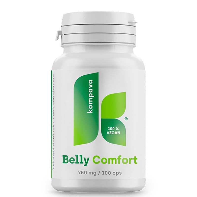Belly Comfort – Билкова формула при запек, газове и раздразнено черво, 100 капсули