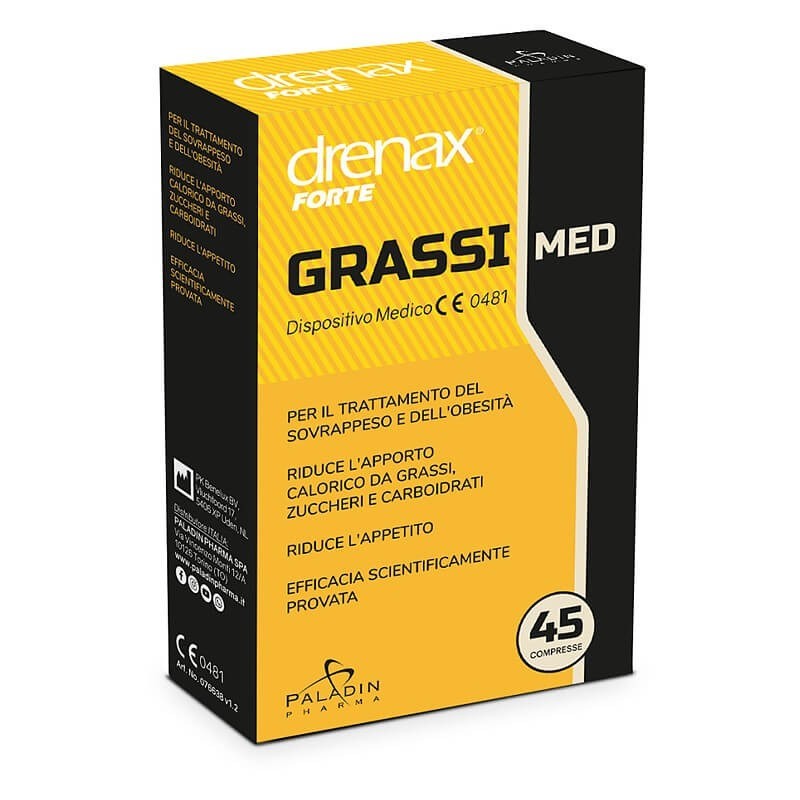 Kонтрол на мазнините с хитозан и екстракт от бял боб - Дренакс - Drenax® Forte, 45 таблетки