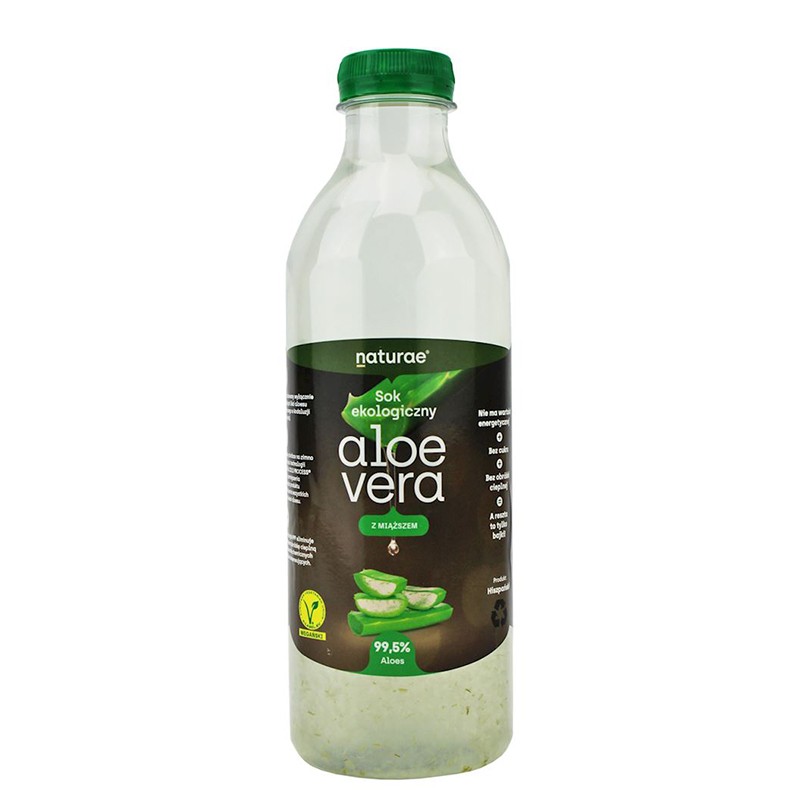 Алое вера сок от свежи листа с пулпа, БИО, 1000 ml