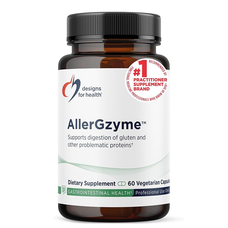 AllerGzyme – При подуване и непоносимост към храни, ензимна смес, 240 mg, 60 капсули