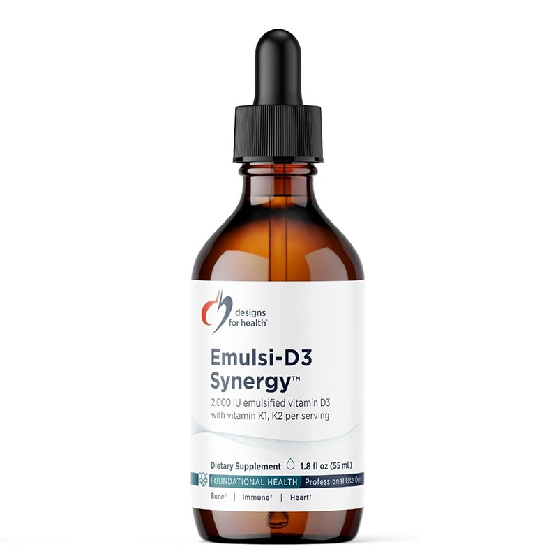 Emulsi-D3 Synergy – За здрави кости и усвояване на калция, витамин D3 + K1 + K2, капки 55 ml