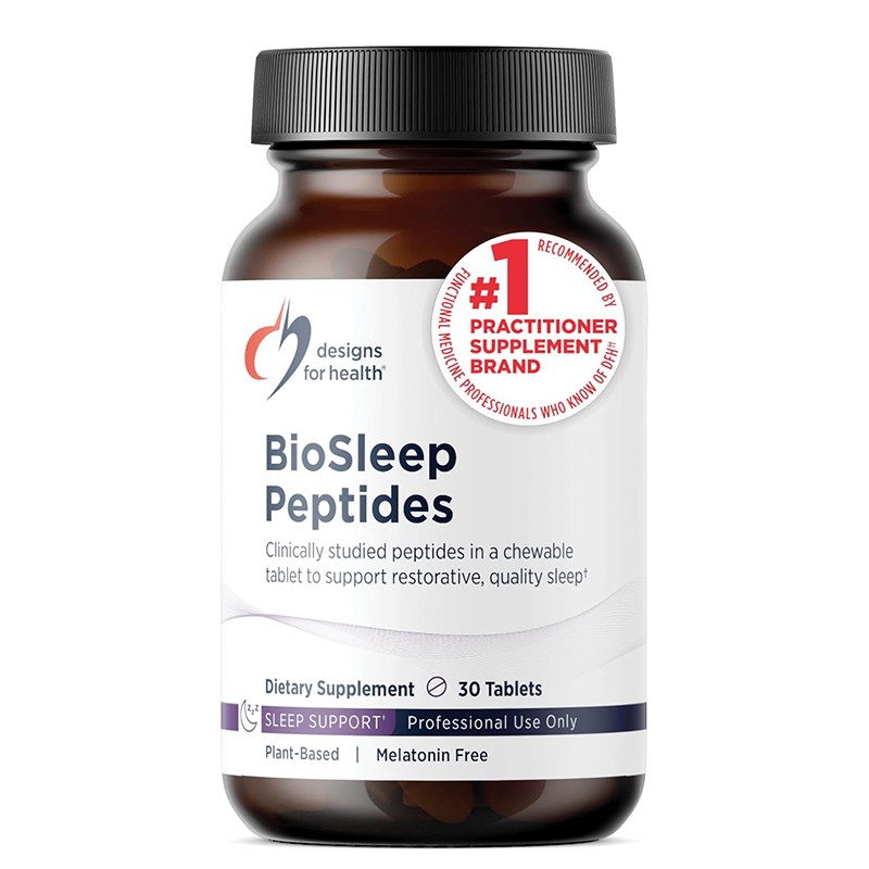 BioSleep Peptides – При безсъние и трудно заспиване, пептиди от кафяв ориз 250 mg, 30 дъвчащи таблетки