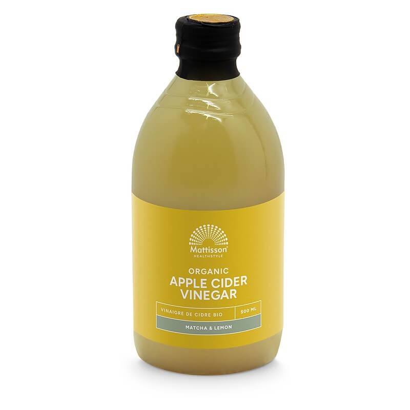 Ябълков оцет + матча и лимон, БИО, 500 ml