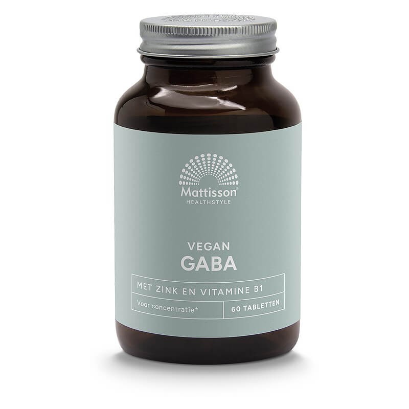 Стрес и добро настроение - ГАБА 1000 mg + Цинк и Витамин В1, 60 таблетки