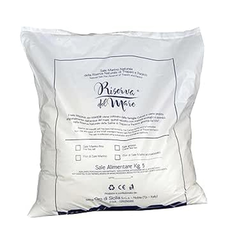 Ръчно добита натурална морска сол на кристали, 5 kg