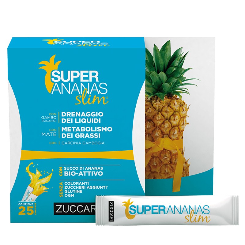 Super Ananas Slim – За изгаряне на мазнините и контрол на апетита, 25 сашета х 10 ml