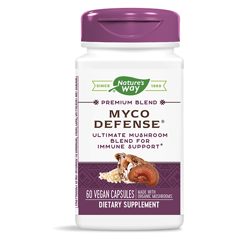 12 медицински гъби - премиум формула Myco Defense® - При слаб имунитет и хронична умора, 60 капсули