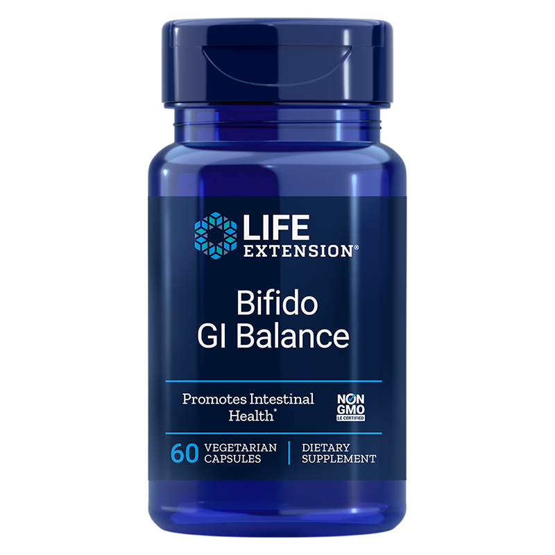 Bifido GI Balance – чревно възпаление и инфекции - Пробиотик с клинично доказан ефект, 25 mg, 60 капсули